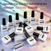 imageJODSONE 55 Colors Gel Nail Polish Set with 5 Bottles of Base and Glossy Matte Top Coat for at Home Salon DIY Nail Art10ColorCEB