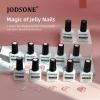 imageJODSONE 55 Colors Gel Nail Polish Set with 5 Bottles of Base and Glossy Matte Top Coat for at Home Salon DIY Nail Art10ColorJelly01