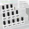 imageJODSONE 55 Colors Gel Nail Polish Set with 5 Bottles of Base and Glossy Matte Top Coat for at Home Salon DIY Nail Art10SETJellyCyan