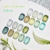 imageJODSONE 55 Colors Gel Nail Polish Set with 5 Bottles of Base and Glossy Matte Top Coat for at Home Salon DIY Nail Art10SETJellyCyan