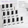 imageJODSONE 55 Colors Gel Nail Polish Set with 5 Bottles of Base and Glossy Matte Top Coat for at Home Salon DIY Nail Art10SETJellyPurple