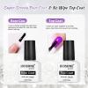 imageJODSONE 55 Colors Gel Nail Polish Set with 5 Bottles of Base and Glossy Matte Top Coat for at Home Salon DIY Nail Art10SETJellyPurple