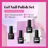 imageJODSONE 55 Colors Gel Nail Polish Set with 5 Bottles of Base and Glossy Matte Top Coat for at Home Salon DIY Nail Art20 ColorPink Red