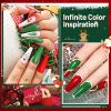 imageJODSONE 55 Colors Gel Nail Polish Set with 5 Bottles of Base and Glossy Matte Top Coat for at Home Salon DIY Nail Art23SET01B