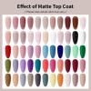 imageJODSONE 55 Colors Gel Nail Polish Set with 5 Bottles of Base and Glossy Matte Top Coat for at Home Salon DIY Nail Art55COLOR1