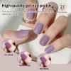 imageJODSONE 55 Colors Gel Nail Polish Set with 5 Bottles of Base and Glossy Matte Top Coat for at Home Salon DIY Nail Art55COLOR1