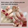 imageJODSONE 55 Colors Gel Nail Polish Set with 5 Bottles of Base and Glossy Matte Top Coat for at Home Salon DIY Nail Art55COLOR1