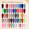 imageJODSONE 55 Colors Gel Nail Polish Set with 5 Bottles of Base and Glossy Matte Top Coat for at Home Salon DIY Nail Art60SET 01