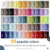 imageJODSONE 55 Colors Gel Nail Polish Set with 5 Bottles of Base and Glossy Matte Top Coat for at Home Salon DIY Nail Art60SET 06