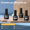 imageJODSONE 55 Colors Gel Nail Polish Set with 5 Bottles of Base and Glossy Matte Top Coat for at Home Salon DIY Nail Art60SET 06