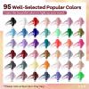 imageJODSONE 55 Colors Gel Nail Polish Set with 5 Bottles of Base and Glossy Matte Top Coat for at Home Salon DIY Nail Art95KIT01