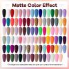 imageJODSONE 55 Colors Gel Nail Polish Set with 5 Bottles of Base and Glossy Matte Top Coat for at Home Salon DIY Nail Art95KIT01