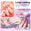 imageJODSONE 55 Colors Gel Nail Polish Set with 5 Bottles of Base and Glossy Matte Top Coat for at Home Salon DIY Nail Art95KIT05