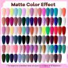 imageJODSONE 55 Colors Gel Nail Polish Set with 5 Bottles of Base and Glossy Matte Top Coat for at Home Salon DIY Nail Art95KIT05