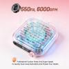 imageJODSONE 6000RPM Mini Nail Dust Collector Low Noise Powerful Suction Portable Nail Salon with 30 Filters PinkMinipink