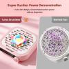 imageJODSONE 6000RPM Mini Nail Dust Collector Low Noise Powerful Suction Portable Nail Salon with 30 Filters PinkMinipink