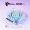 imageJODSONE 6000RPM Mini Nail Dust Collector Low Noise Powerful Suction Portable Nail Salon with 30 Filters PinkMinipurple