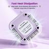 imageJODSONE 6000RPM Mini Nail Dust Collector Low Noise Powerful Suction Portable Nail Salon with 30 Filters PinkMinipurple