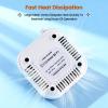 imageJODSONE 6000RPM Mini Nail Dust Collector Low Noise Powerful Suction Portable Nail Salon with 30 Filters PinkMiniwhite