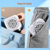 imageJODSONE 6000RPM Mini Nail Dust Collector Low Noise Powerful Suction Portable Nail Salon with 30 Filters PinkMiniwhite