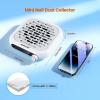 imageJODSONE 6000RPM Mini Nail Dust Collector Low Noise Powerful Suction Portable Nail Salon with 30 Filters PinkMiniwhite