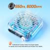 imageJODSONE 6000RPM Mini Nail Dust Collector Low Noise Powerful Suction Portable Nail Salon with 30 Filters PinkMiniwhite