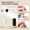 imageJODSONE Cat Eye Magnet Set for Nails Heart CatEye Magnets Tool3 in 1 Cylinder Cat Eye Magnet with Ball Magnets Magnetic Nail Art Pen French amp Black Hole Nail Magnet Guides for CatEye Nail EffectA0  Pink Cat Eye Magnet Set