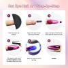 imageJODSONE Cat Eye Magnet Set for Nails Heart CatEye Magnets Tool3 in 1 Cylinder Cat Eye Magnet with Ball Magnets Magnetic Nail Art Pen French amp Black Hole Nail Magnet Guides for CatEye Nail Effect10ML 6Pcs 6Colors14