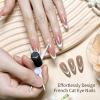 imageJODSONE Cat Eye Magnet Set for Nails Heart CatEye Magnets Tool3 in 1 Cylinder Cat Eye Magnet with Ball Magnets Magnetic Nail Art Pen French amp Black Hole Nail Magnet Guides for CatEye Nail EffectFrench Cat Eye Magnet