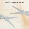 imageJODSONE Cat Eye Magnet Set for Nails Heart CatEye Magnets Tool3 in 1 Cylinder Cat Eye Magnet with Ball Magnets Magnetic Nail Art Pen French amp Black Hole Nail Magnet Guides for CatEye Nail EffectFrench Cat Eye Magnet