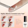 imageJODSONE Gel Nail Polish Remover Kit 2Pcs Gel Remover 1Pc Latex Tape Liquid Professional Soak Off Gel Nail Removal Set for Nail Art Manicure Pedicure at Home Includes Sanding Strips and Steel PushersA02