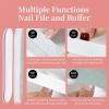 imageJODSONE Gel Nail Polish Remover Kit 2Pcs Gel Remover 1Pc Latex Tape Liquid Professional Soak Off Gel Nail Removal Set for Nail Art Manicure Pedicure at Home Includes Sanding Strips and Steel PushersA02