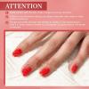 imageJODSONE Gel Nail Polish Remover Kit 2Pcs Gel Remover 1Pc Latex Tape Liquid Professional Soak Off Gel Nail Removal Set for Nail Art Manicure Pedicure at Home Includes Sanding Strips and Steel PushersA03