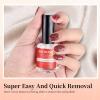 imageJODSONE Gel Nail Polish Remover Kit 2Pcs Gel Remover 1Pc Latex Tape Liquid Professional Soak Off Gel Nail Removal Set for Nail Art Manicure Pedicure at Home Includes Sanding Strips and Steel PushersA04