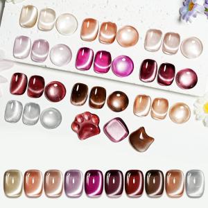 imageJODSONE 55 Colors Gel Nail Polish Set with 5 Bottles of Base and Glossy Matte Top Coat for at Home Salon DIY Nail Art10ColorCE01