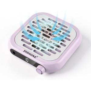 imageJODSONE 6000RPM Mini Nail Dust Collector Low Noise Powerful Suction Portable Nail Salon with 30 Filters PinkMinipurple