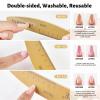 imageJODSONE Nail File and Buffer Set 5PCS Double Side Trimed Nail Files and Buffers Emery Boards for Nails 80240 Nail Shine Polishing Stick Reusable Washable Nails Tools Suit for Home Salon