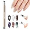 imageJODSONE 3in1 CatEye Magnet Nail Art ToolCylindrical amp Ball Magnet PensFlexible MultiEffect Magnet for Cat Eye Gel Polish DIY Home SalonMagnet Only No Gel Included
