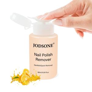imageJODSONE NonAcetone Nail Polish Remover 609 FlOz Orange Scent Nail Polish RemoverGentle amp Nailfriendly with Vitamin E amp AloePushdown PumpEasy Daily Removal for Regular Nail PolishR001