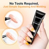 image:imageJODSONE Almond Nail Tips 224Pcs Soft Nail Gel Tips PreShaped Acrylic Fake Nails Full Cover Clear Gelly Press on Flase Nail Tips for Extension Nail Manicure Home DIY 14 Sizes1pcs15gnail art glue