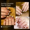 image:imageJODSONE Almond Nail Tips 224Pcs Soft Nail Gel Tips PreShaped Acrylic Fake Nails Full Cover Clear Gelly Press on Flase Nail Tips for Extension Nail Manicure Home DIY 14 SizesSquare Nail Tips