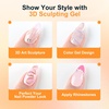 image:imageJODSONE Almond Nail Tips 224Pcs Soft Nail Gel Tips PreShaped Acrylic Fake Nails Full Cover Clear Gelly Press on Flase Nail Tips for Extension Nail Manicure Home DIY 14 Sizes1pcs15gnail art glue