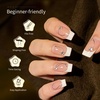 image:imageJODSONE Almond Nail Tips 224Pcs Soft Nail Gel Tips PreShaped Acrylic Fake Nails Full Cover Clear Gelly Press on Flase Nail Tips for Extension Nail Manicure Home DIY 14 SizesSquare Nail Tips