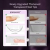 image:imageJODSONE Almond Nail Tips 224Pcs Soft Nail Gel Tips PreShaped Acrylic Fake Nails Full Cover Clear Gelly Press on Flase Nail Tips for Extension Nail Manicure Home DIY 14 SizesOval Round Nail Tips