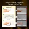 image:imageJODSONE Almond Nail Tips 224Pcs Soft Nail Gel Tips PreShaped Acrylic Fake Nails Full Cover Clear Gelly Press on Flase Nail Tips for Extension Nail Manicure Home DIY 14 SizesSquare Nail Tips