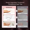 image:imageJODSONE Almond Nail Tips 224Pcs Soft Nail Gel Tips PreShaped Acrylic Fake Nails Full Cover Clear Gelly Press on Flase Nail Tips for Extension Nail Manicure Home DIY 14 SizesCoffin Nail Tips