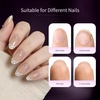 image:imageJODSONE Almond Nail Tips 224Pcs Soft Nail Gel Tips PreShaped Acrylic Fake Nails Full Cover Clear Gelly Press on Flase Nail Tips for Extension Nail Manicure Home DIY 14 SizesOval Round Nail Tips