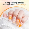 image:imageJODSONE Almond Nail Tips 224Pcs Soft Nail Gel Tips PreShaped Acrylic Fake Nails Full Cover Clear Gelly Press on Flase Nail Tips for Extension Nail Manicure Home DIY 14 Sizes1pcs15gnail art glue