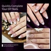 image:imageJODSONE Almond Nail Tips 224Pcs Soft Nail Gel Tips PreShaped Acrylic Fake Nails Full Cover Clear Gelly Press on Flase Nail Tips for Extension Nail Manicure Home DIY 14 SizesOval Round Nail Tips