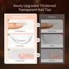image:imageJODSONE Almond Nail Tips 224Pcs Soft Nail Gel Tips PreShaped Acrylic Fake Nails Full Cover Clear Gelly Press on Flase Nail Tips for Extension Nail Manicure Home DIY 14 SizesAlmond Nail Tips